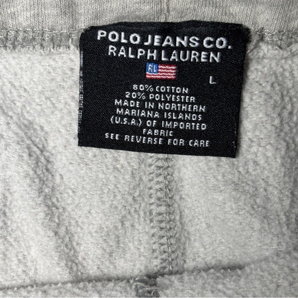 Vintage Polo Jeans Co Ralph Lauren RL67 Gray Lounge Pants Y2K Large - Picture 4 of 5